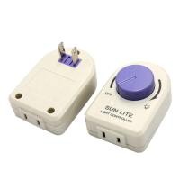 ราคา ญี่ปุ่นมาตรฐาน NEMA 1-15R Rotary Full-range Stepless Light Controller Dimming อะแดปเตอร์ซ็อกเก็ต (49556712110)
