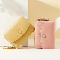 ราคา Y8024 กระเป่าสตางค์ผู้หญิงTAOMICMICพร้อมส่ง หนัง puใบสั้น สามพับ (15049126359)
