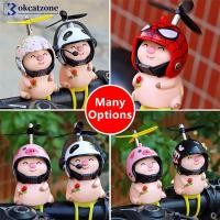 ราคา Okcatzone ตุ๊กตาหมูน้อยน่ารัก สีชมพู พร้อมใบพัดหมวกกันน็อค สําหรับตกแต่งรถยนต์ H2Z7 (24557615875)