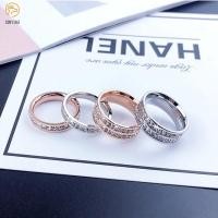 ราคา แหวนไททาเนียมสไตล์เกาหลีสองแถวแหวนเพชรฝังเพชรนิ้วชี้ B2 (10726060932)