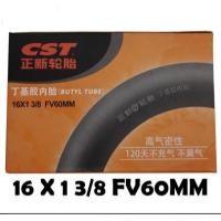 ราคา ยางในจักรยานพับ CST 16 x 1 3 ต่อ 8 FV 60mm 16 plus 349 Presta (41360224827)
