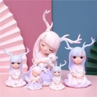 ราคา ตุ๊กตาเรซิ่นสาวน้อยเขากวาง (17486228527)