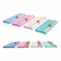ราคา 2 ชิ้นกระดาษ Trimmer Guillotine มินิแบบพกพา A4/A5 ขนาดเครื่องตัดการ์ด Photo Scrapbooking Trimmer พร้อมนิ้วมือป้องกันสไลด์ไม้บรรทัด (48108783160)
