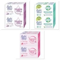 ราคา [1แพ็ค4ก้อน] Babi Mild สบู่ก้อน เบบี้มายด์ มีหลายสูตร ขนาด 75กรัม (46656403281)