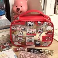 ราคา สินค้าพร้อมส่ง Hello Kitty Cosmetic bag Cute กระเป๋าแฟชั่นเกาหลีความจุขนาดใหญ่ กระเป๋าเครื่องสำอางค์ (43280316705)