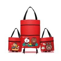 ราคา กระเป๋า กระเป๋าล้อลากพับเก็บได้ LINE FRIENDS หิ้วได้ ลากได้ สดวกสบายใช้งานง่าย (12673910014)