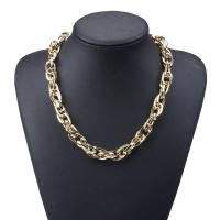 ราคา Brand ZA Fashion Gold Metal Chain Link Choker Necklace Women Simple Statement Punk Statement ZA Earring Jewelry Accessor (28361736309)