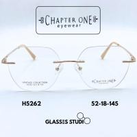 ราคา กรอบแว่น Chapter One H5262 (สีโรสโกลด์,สีเงิน,สีม่วง) 52-18-145 (42067086560)