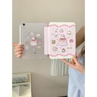 ราคา ใหม่น่ารักเค้กสีชมพู kt Cat พิมพ์ iPad air6/5 เคสป้องกัน 11 พร้อมช่องเสียบปากกา ipad10 กันกระแทก iPad เคสไอแพด air6 ไอแพดเจน11 เคสไอแพด air4 เคส ipad gen9 เคส ipad case ipad gen 10 case ipad air5 เคสไ
