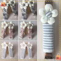 ราคา ACTINIDIARA ฝาครอบจับดอกไม้, ฝาครอบมือจับตู้เย็นกันฝุ่นดอกไม้, ใช้งานง่ายลื่น Thicken Anti-Static ประตูลูกบิดครอบคลุมตู้เย็น (54509325761)
