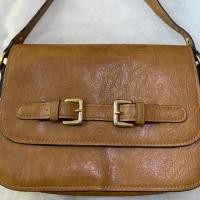 ราคา กระเป๋าสะพาย cross body มือสอง#สีน้ำตาล MNG แท้ (7612255527)