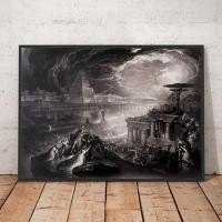 ราคา DIY 5D Diy ภาพวาดเพชร John Martin ฤดูใบไม้ร่วงของ Babylon Reproduction เต็มเจาะ DIY เพชรศิลปะเย็บปักถักร้อย Cross Stitch ลูกปัดภาพวาด (56058298410)