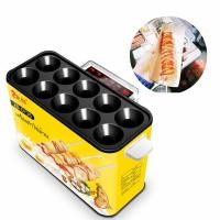 ราคา เครื่องทำไข่ม้วนไส้กรอกง่ายๆ ทำไข่ม้วนพร้อมกัน10ช่อง Egg sausage machine ✅พร้อมส่งในไทย (26163775447)