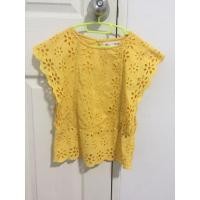ราคา เสื้อเด็กหญิงสีเหลือง Zara แขนปีกผีเสื้อ ฉลุลายดอก ไซส์ 8 (4054655105)