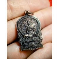 ราคา เหรียญนั่งพาน หลวงปู่เจือ วัดกลางบางแก้ว นครปฐม ไตรมาส ปี 52 มหาลาภ มหารวย มหาอุตม์ เนื้อทองแดงรมดำ (41551973046)