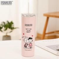 ราคา แก้วน้ำ แก้วเก็บอุณหภูมิ Snoopy มีฝาและหลอดให้ครบเซ็ท แก้วสแตนเลส แก้วเก็บความเย็น (24369763081)
