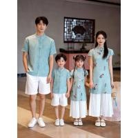 ราคา Hanfu และ Cheongsam ชุดจับคู่สำหรับครอบครัว ดั้งเดิม เสื้อโปโลผู้ชาย (49709434780)