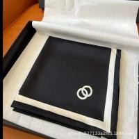 ราคา CHANEL1247 Letter Simulation Silk Square Scarf New Style Silk Scarf All-Match Shawl (57509295644)