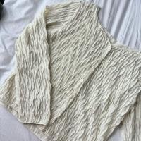 ราคา เสื้อแขนยาว เสื้อใส่ไปทะเลสีขาว คลุมบีกีนี่ ใส่ทำงานสีขาว (24737281971)