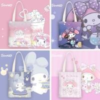 ราคา Sanrio Family My Melody กระเป๋าโท้ทผ้าแคนวาสการ์ตูนน่ารักความจุขนาดใหญ่กระเป๋าสะพายไหล่ลําลอง (46402272974)