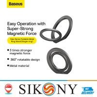 ราคา [ผู้ขาย SG] Baseus Magnetic Phone Holder Stand Mobile Phone Grip Finger Ring Holder Support For iphone 16 15 14 13 Pro Max (54300018858)