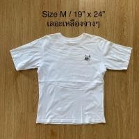 ราคา เสื้อยืด มือสอง UT Uniqlo ยูนิโคล ลายแมว ทาสแมว ลายหลังเต็ม ของแท้ (24225230955)