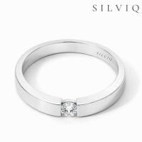 ราคา [SILVIQ] 925 Silver Lab-Grown Diamond Solitaire Ring / แหวนเงินแท้ 92.5% ฝังเพชรแท้แล็บ 0.1 กะรัต (46255642965)
