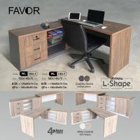 ราคา ส่งเร็ว ถูกสุด FAVOR โต๊ะทำงาน รุ่น L-Shape รุ่น WL150-1/WL180-1 มีลิ้นชัก โต๊ะทำงานแบบเข้ามุม โต๊ะทำงานตัวแอล โต๊ะคอม (23169262907)