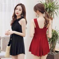 ราคา ชุดว่ายน้ำวันพีช เดรสกระโปรง ทรงหรู ชุดว่ายน้ำสตรี ผู้หญิง ชุดว่ายน้ำเกาหลี bikini แฟชั่น2019 มี4ไซส์ S M L XL สีดำสีแดง (2302223822)