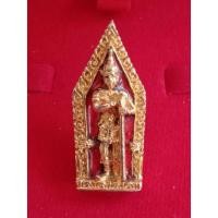 ราคา เหรียญท้าวเวสสุวรรณ วัดดอนยานนาวา กะไหล่ทองลงยาสีแดง (17185584728)