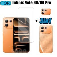 ราคา Infinix note 60 Pro กระจกนิรภัย 3 in 1 ป้องกันหน้าจอสําหรับ infinix note60 กระจกนิรภัยพร้อมเลนส์กล้องกระจกป้องกัน (54807154785)