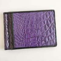 ราคา Money Clip Wallet คลิปหนีบธนบัตร หนังจระเข้แท้ เรียบหรู ช่องใส่บัตรเยอะ (26667373105)