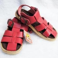 ราคา MERAH IRISH MERCH รองเท้าแตะหนังสีแดง - รองเท้าแตะเด็ก (29009943365)