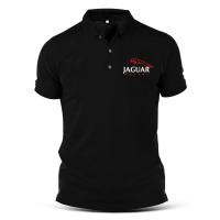 ราคา เสื้อยืด XS-7XL TShirt เสื้อโปโล Baju ผ้าฝ้าย Jaguar เย็บปักถักร้อย Racing Motorsport รถ Unisex Pakaian Casual Tee (47903653490)