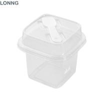 ราคา LONNG ถ้วยพุดดิ้ง 50 ชิ้น, ถ้วยโยเกิร์ตสี่เหลี่ยมแบบใช้แล้วทิ้ง, 380 มล. โปร่งใสพร้อมฝาปิดช้อนมูสเค้กกล่องสําหรับถือไอศกรีมเยลลี่โยเกิร์ตและมูส (52859646932)