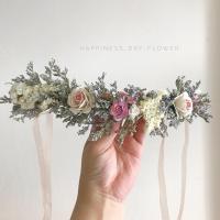 ราคา พร้อมส่ง‼️ มงกุฏดอกไม้กระดาษสาผสมดอกไม้แห้ง (11289696300)