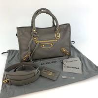 ราคา ของแท้ 100% ราคาถูก New Balenciaga small city metallic edge (6032732312)