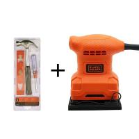 ราคา เครื่องขัดกระดาษทราย รุ่น BS200-B1 + ชุดเครื่องมือเอนกประสงค์ 3ชิ้นBLACK&DECKER BD80296-840 (24436645115)