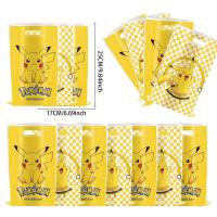 ราคา 10/30PCS Pokemon ธีมของขวัญวันเกิดกระเป๋า Pokemon Figures Pikachu Candy กระเป๋าบรรจุภัณฑ์ Pokemon แจก Party Favors ของเล่นเด็กอุปกรณ์ (56108130867)