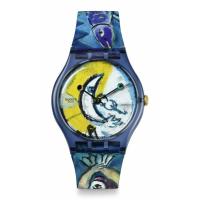 ราคา Swatch นาฬิกาผู้ชาย CHAGALL'S BLUE CIRCUS รุ่น SUOZ365 (25871347189)