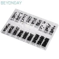 ราคา GUOGUA สกรูขนาดเล็ก, สีดํา 18 ชนิด Mini Screw Assortment Kit, แว่นกันแดดซ่อมสกรูสแตนเลส M1.2 / M1.4 / M2.0 Micro Screws Set แว่นกันแดด (57758552972)