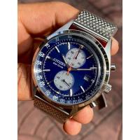 ราคา นาฬิกาข้อมือ Citizen Chandler Eco-Drive Blue Stainless Steel Watch CA7020-58L (25316164633)