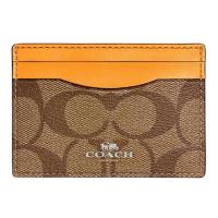 ราคา Coach F63279 Card Case In Signature Canvas กระเป๋าใส่บัตร