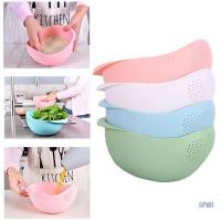 ราคา Vegetable Fruit Bowl Kitchen Washing Drain Basket Plastic Colander Rice Bowl (57907907315)