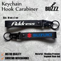ราคา GANTUNGAN ADDRESS KEY - SUZUKI ADDRESS CARABINER - SUZUKI ADDRESS KEY CHAIN - ADDRESS HOOK สายพวงกุญแจสีดํา (48358029965)