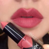 ราคา ลิปสติก NYX Professional Makeup Suede Matte SDMLS27 cannes ของใหม่ แท้100% (5089876369)