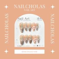 ราคา Nailcholas เล็บเจลแท้ เล็บปลอมสีเจลแท้ งาน handmade รหัส P0008-K (29958707168)