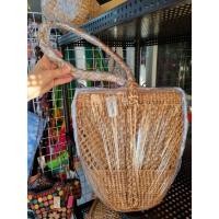 ราคา กระเป๋าผักตบชวาสาน แบบสะพายข้าง (24961527289)