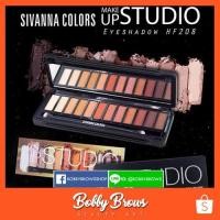 ราคา ชุดอายแชโดว์ 12 สีสุดคุ้ม Sivanna Colors MakeUp Studio Eyeshadow HF208 (971325997)