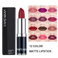 ราคา 1 ชิ้น ลิปสติก แต่งหน้า เซ็กซี่ ผู้หญิง กํามะหยี่ แมตต์ ลิปกลอส ทินท์ สําหรับริมฝีปาก ติดทนนาน กันน้ํา ไม่ติดถ้วย เครื่องสําอาง (18889748220)